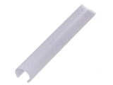 Apărătoare profile LED satin 1m JAZ-23R cu &icirc;mpingere
