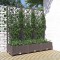 vidaXL Jardinieră de grădină cu spalier, maro, 120x40x121,5 cm, PP 318262
