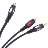 Cablu adaptor RCA mama la 2x RCA tata 0.25m, Cabletech