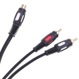 Cablu adaptor RCA mama la 2x RCA tata 0.25m