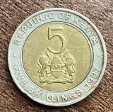 C50 - Moneda foarte veche - Kenya - 5 shillings - 1997