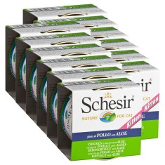 Schesir kitten pui cu aloe vera &icirc;n gelatină 12 x 85 g