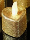 Lumanare LED romantica , Culoare aurie, fara flacara deschisa