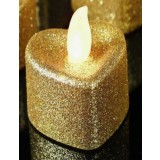 Lumanare LED romantica , Culoare aurie, fara flacara deschisa