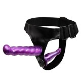 Female Harness - Strap-on dublu pentru femei, 17.5 cm, Orion