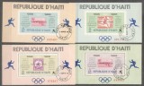 Haiti 1969 Sport, Olympics, 2 perf+2 imperf. sheets, used AE.005, Stampilat