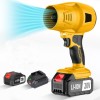 Suflanta de frunze, 2 in 1, incarcator rapid, pentru curatarea multiplelor locuri, galben