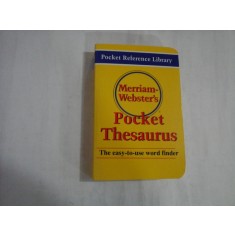 POCKET THESAURUS - MERRIAM-WEBSTER'S