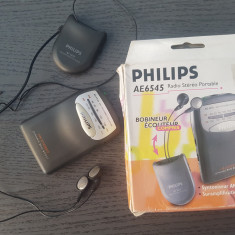 RADIO DE COLECTIE PHILIPS AE6545 +CASTI+CUTIE ANUL APARITIEI 1991 FUNCTIONAL