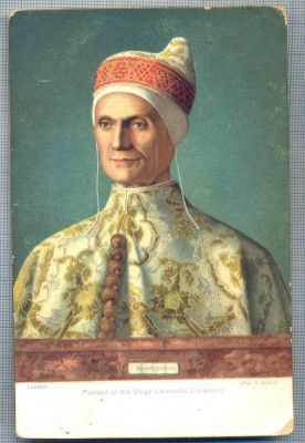 AX 358 CP VECHE- PORTRAIT OF THE DOGE LEONARDO LOREDANO -LONDON-AFTER G.BELLINI foto