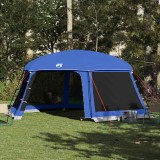 Cort Piscina Gossi cu Plasa &amp; Acoperiș, Impermeabil, Albastru, 618x532x246cm, Portabil, Pentru Piscine &Oslash;457cm