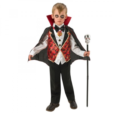Costum Dracula pentru baieti 128 cm 7-8 ani foto