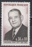 Franta 1964 - Comemorarea Președintelui Coty, MNH, Nestampilat