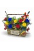 Aranjament floral tricolor cu trandafiri criogenati si plante stabilizate , decor patriotic 1 Decembrie - Eventissimi, Eventissimi®