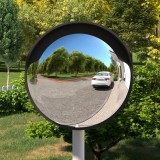 VidaXL Oglindă de trafic convexă exterior, negru, &Oslash;45 cm, policarbonat