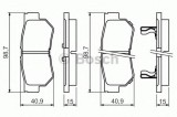 Set placute frana,frana disc HYUNDAI SONATA V (NF) (2005 - 2010) BOSCH 0 986 494 417
