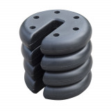 Outsunny Baza pentru Foisor 4 bucati Umplut cu Ciment 2.3kg, &Phi;20x4.5cm | Aosom Romania