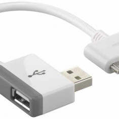 Cablu Adaptor USB A tata la USB A mama +Apple Dock 30 pini Goobay