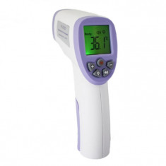 Termometru digital cu infrarosu Hti HT-820D pentru adulti si copii, Display LED HD iluminat, Masurare rapida 1s fara contact