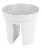 Ghiveci pentru balustrada Strend Pro Modern, alb, 25,5x28 cm