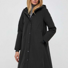 Max Mara Leisure geaca femei, culoarea negru, de tranzitie