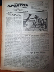 sportul popular 23 aprilie 1953-40000 spectatori la fotbal dinamo-CCA 2-1 foto