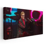 Tablou afis Elton John cantaret 2393 Tablou canvas pe panza CU RAMA 30x60 cm