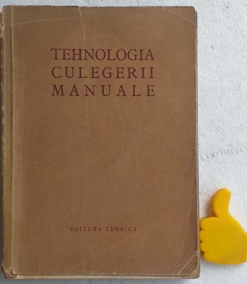 Tehnologia culegerii manuale foto