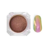 Pulbere cu efect mirror Chameleon - bordo, 3G, INGINAILS