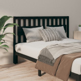 VidaXL Tăblie de pat, negru, 155,5x4x100 cm, lemn masiv de pin