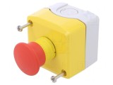 Casetă de Comandă Harmony XB5 cu 1 Buton Cap Ciupercă IP66