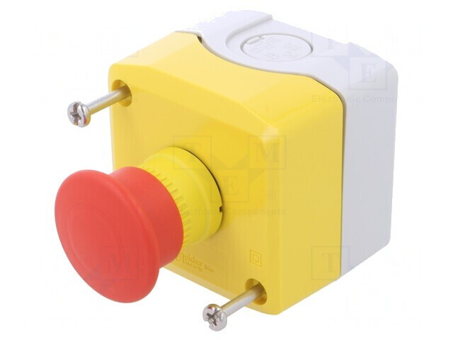 Casetă de Comandă Harmony XB5 cu 1 Buton Cap Ciupercă IP66