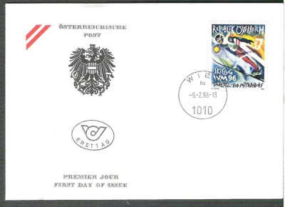 Austria &amp;Ouml;sterreich 1996 Skiflug FDC K.216 foto