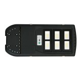 Lampa de iluminat stradal PNI SL220 200W, cu panou solar incorporat 15W, 6500K, 1700lm, 3 x acumulator 15Ah incorporat, senzor d