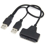 Adaptor USB 2.0 la SATA hard disk/ SSD hdd 2.5&amp;quot;si 3.5&amp;quot; (laptop sau pc), Active, cu carcasa protectie
