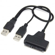 Adaptor USB 2.0 la SATA hard disk/ SSD hdd 2.5&quot;si 3.5&quot; (laptop sau pc), Active, cu carcasa protectie