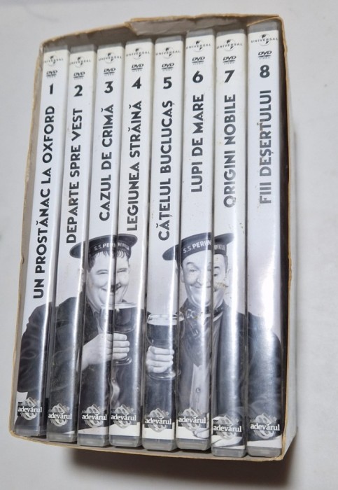 Colectia Adevarul 8 DVD Stan si Bran Cascadorii Rasului