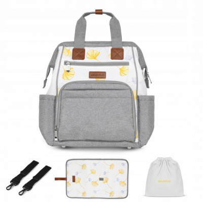 Rucsac multifunctional mamici Astrid, Skiddou, Vanilla delight, Galben foto