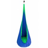 Fotoliu suspendat tip cocon pentru copii, 80 kg, 70x150 cm, albastru