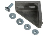 Colțar FATH 43mm pentru profile, din aluminiu, cu șuruburi de montare