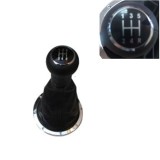 Nuca schimbator cu manson Vw , husa schimbator cu 5 trepte , Negru cu insertii crom