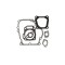 Set garnituri compatibil Honda GX160, GX200, motor motocultor, PowerX