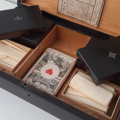 Joc de carți cu jetoane în cutie originală, Olanda, începutul secolul XIX