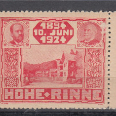 ROMANIA 1924 POSTA LOCALA PALTINIS HOHE RINNE VALOAREA 1 L MNH