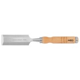 Dalta pentru lemn 38 mm din otel CRV, cu maner din lemn, NEO Tools