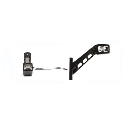 LAMPA GABARIT LED CU BRAT 238P W48, 12V-24V, POZITIE ALB / ROSU / PORTOCALIU DREAPTA WAS 43382 foto