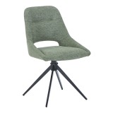 Cumpara ieftin Scaun rotativ Luciano I, Pako World, Textil, Verde, 52x54x85 cm