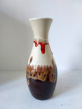 Vaza Ceramica BAY W-GERMANY 70 25 Fat lava glazura, Mid Century vintage