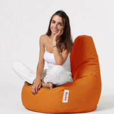 Fotoliu puf, Bean Bag, Ferndale Drop L, 80 x 80 cm, poliester impermeabil, portocaliu