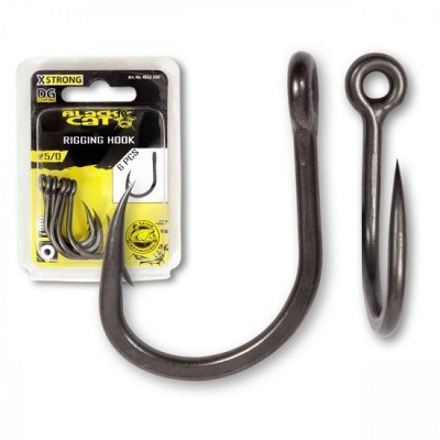 Carlig Black Cat No.4/0 Rigging Hook DG Coating foto